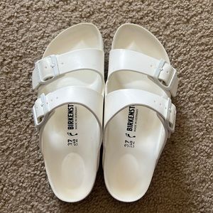 Birkenstock- waterproof/rubber, white size 37